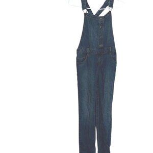 Cat & Jack Kids Denim Overalls Size L (10/12) Blue Adjustable Straps